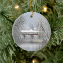 Search for covered bridge ornaments Snow