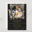 Search for 1920s new years eve party invitations Black
