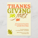Recherche de festin thanksgiving invitations Chute