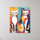 Search for abstract cat canvas prints Unique