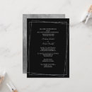 Search for silver metallic invitations Black