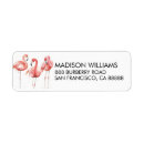 Search for summertime return address labels Flamingo