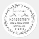 Search for black and white floral wedding stickers Return address