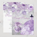 Search for purple winter wonderland invitations Silver