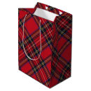 Search for black and red gift bags Tartan