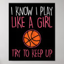 Recherche de basket de femmes posters Amusant