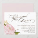Search for romantic rehearsal dinner invitations Botanical