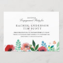 Search for watercolor flowers engagement party invitations Modern