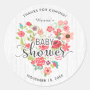 Search for wreath of flowers thank you stickers Mother to be
