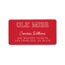 Search for college graduate return address labels University of mississippi