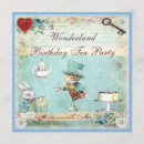 Search for mad hatter birthday invitations Party