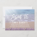 Recherche de lavender sweet 16 invitations Floral