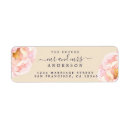 Search for pink flower return address labels Floral