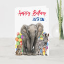 Recherche de zèbre vœux cartes Éléphant
