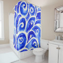 Search for seashell shower curtains Blue and white