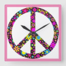 Recherche de paix vous horloges Floral