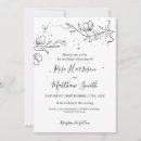 Recherche de fleurs stylisées invitations Minimaliste