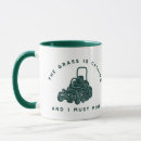 Search for funny landscaper mugs Commercial lawnmower graphic