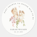 Search for pink baby feet stickers Watercolor