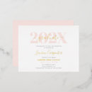 Search for pink and gold graduation invitations Foil