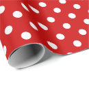 Search for red white polka dots wrapping paper Baby shower