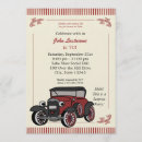 Search for vintage car birthday invitations 70th