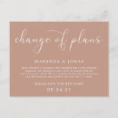 Search for change of date wedding announcement cards Postponement