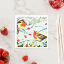Search for christmas robin napkins Elegant