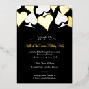 Search for formal gala invitations Black and gold