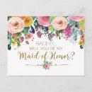Search for country bridesmaid cards Watercolor floral
