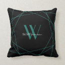 Recherche de turquoise et noir coussins Anniversaire