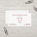 Recherche de refuge pour cartes visite Sauvetage animal