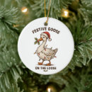 Search for goose ornaments Xmas