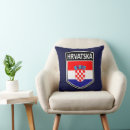 Recherche de drapeau de la croatie coussins Emblème
