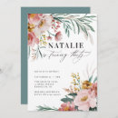 Search for girly 30th birthday invitations Watercolor