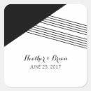 Search for black white striped wedding stickers Simple