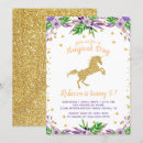 Search for watercolor unicorn birthday invitations Floral