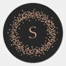 Search for rose gold confetti stickers Black
