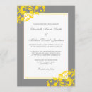 Search for yellow and grey wedding invitations Formal