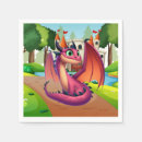 Search for red dragon napkins Whimsical