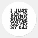 Search for drink coffee stickers Cat