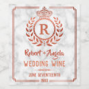 Search for rose gold labels Monogrammed