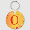 Search for alphabet e keychains Floral
