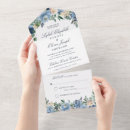 Search for tear off rsvp wedding invitations Dusty blue