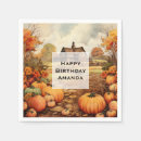 Search for fall birthday napkins Thanksgiving