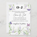 Search for lavender butterfly wedding invitations Botanical