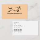 Search for equestrian business cards Racing