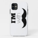 Recherche de moustache mignonne iphone coques Noir