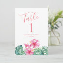 Search for orange watercolor table cards Tropical