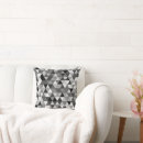 Search for black and white triangles pillows Pattern